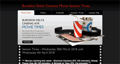 Desktop Screenshot of burdekindeltacinemas.com