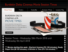 Tablet Screenshot of burdekindeltacinemas.com